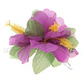 Flor Pinza metalica 3 Hibiscos Morado de tela Para El Cabello - thumbnail 1