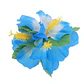 Flor Pinza 3 Hibiscos Azul Para El Cabello - thumbnail 2