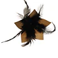 Pinche Para Cabello Flor De Pandanus 10cm con 5 plumas negras - thumbnail 7