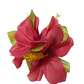 Flor Pinza metalica 3 Hibiscos Fucsia de tela Para El Cabello - thumbnail 3