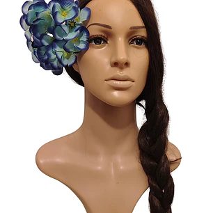 Flor Pinza metalica 1 Hortensia de tela Para El Cabello