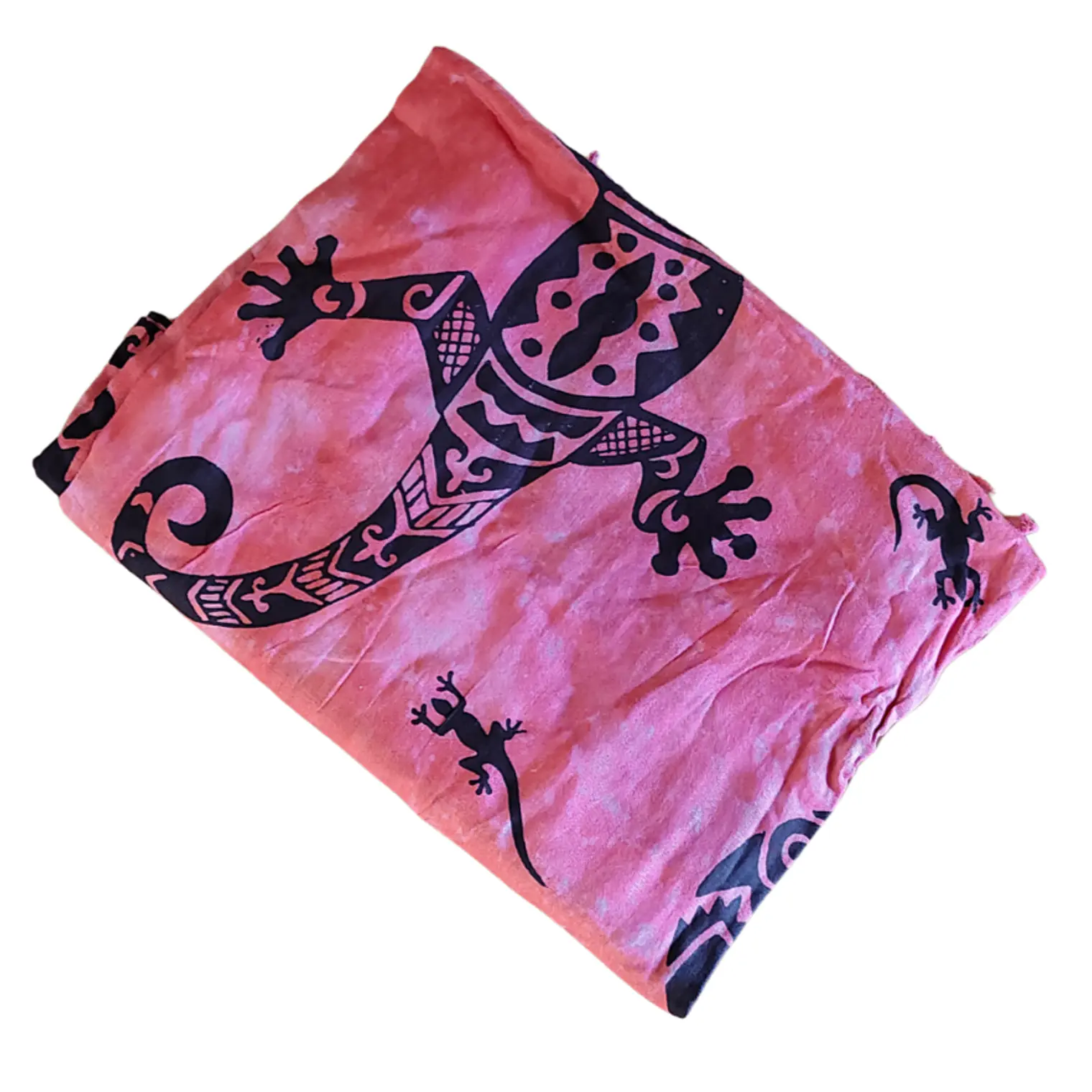 Pareo 2da seleccion Fucsia Matizado con lagartija negra 2