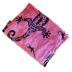 Pareo 2da seleccion Fucsia Matizado con lagartija negra