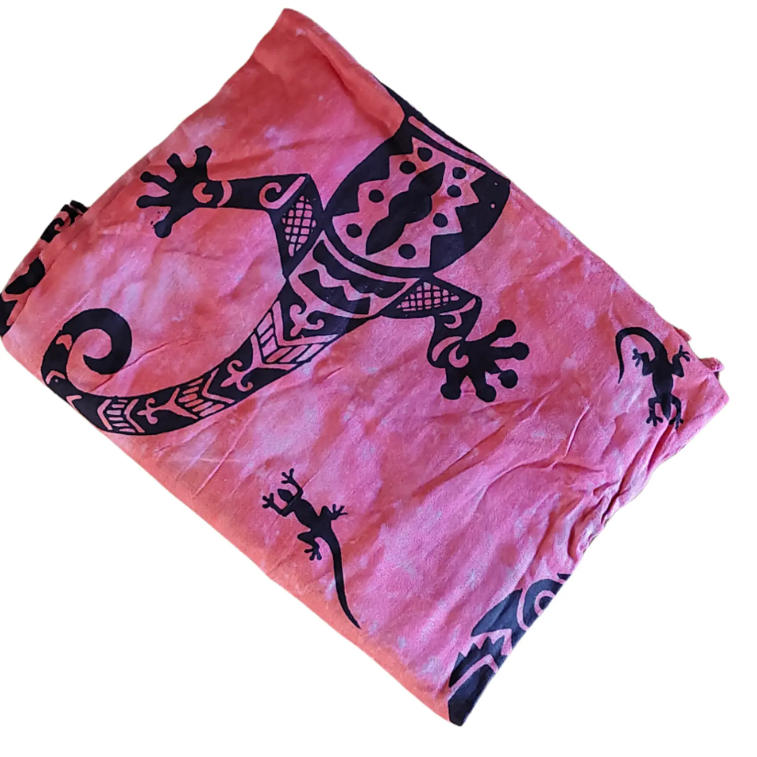 Pareo 2da seleccion Fucsia Matizado con lagartija negra 4