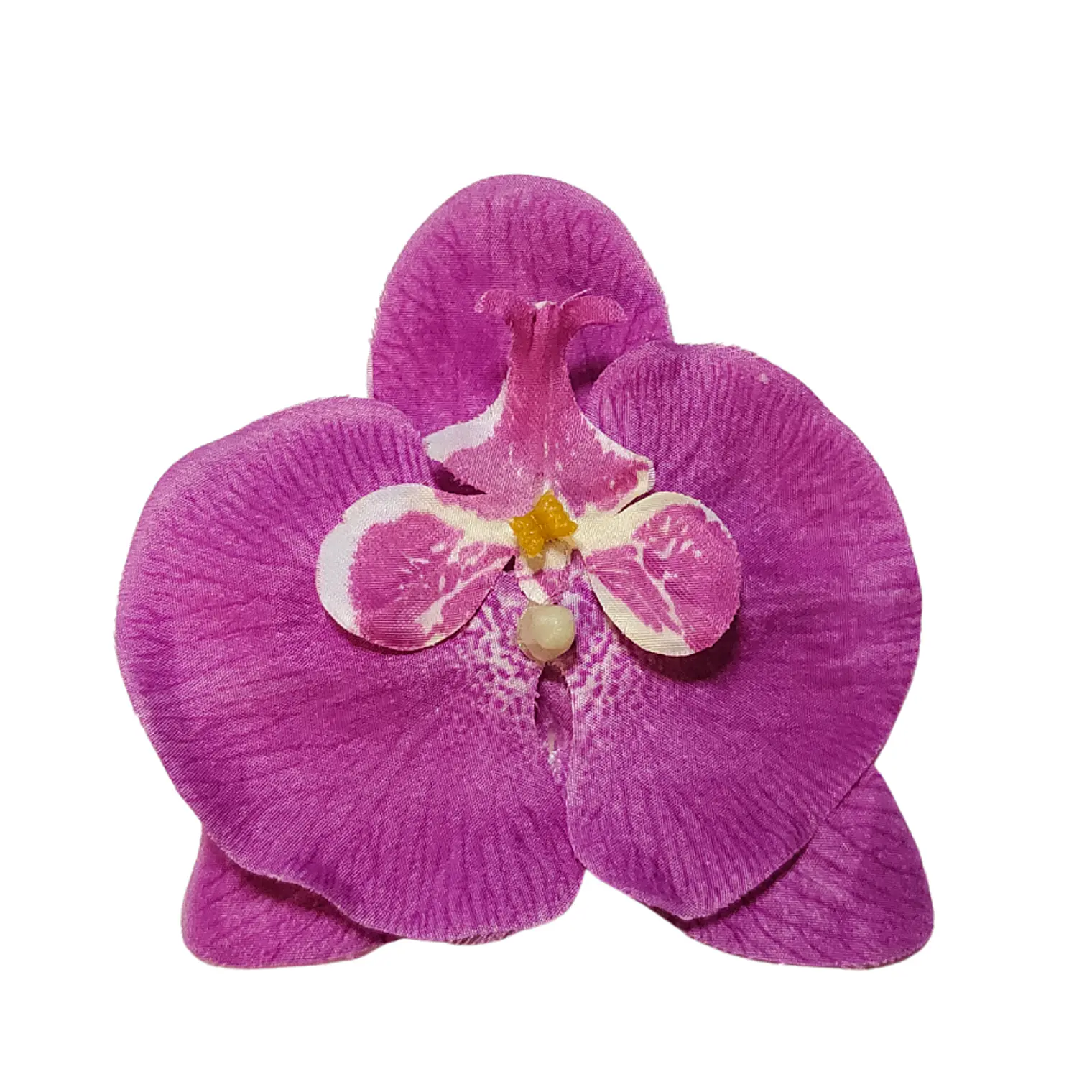 Orquídea lila de tela para el cabello  2