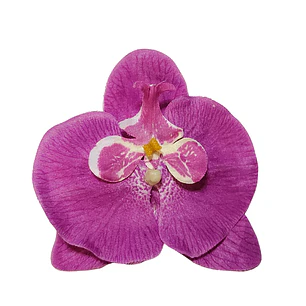 Orquídea lila de tela para el cabello 