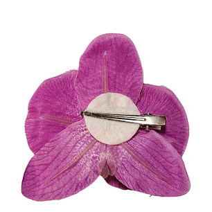 Pack 10 Orquídea lila de tela para el cabello