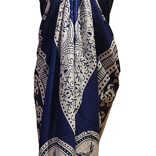 Pareo 2da seleccion Tortuga Azul Electrico / Blanco