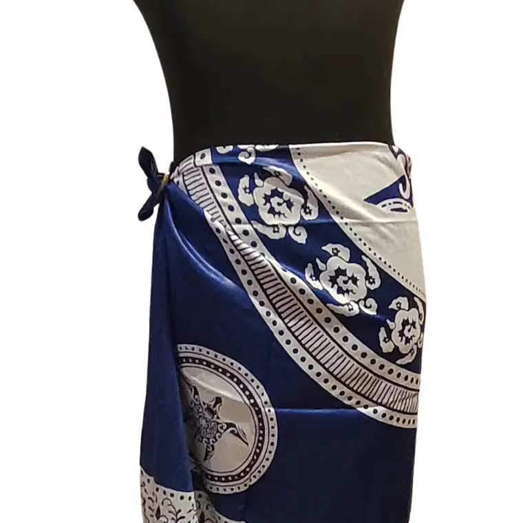 Pareo 2da seleccion Tortuga Azul Electrico / Blanco 3