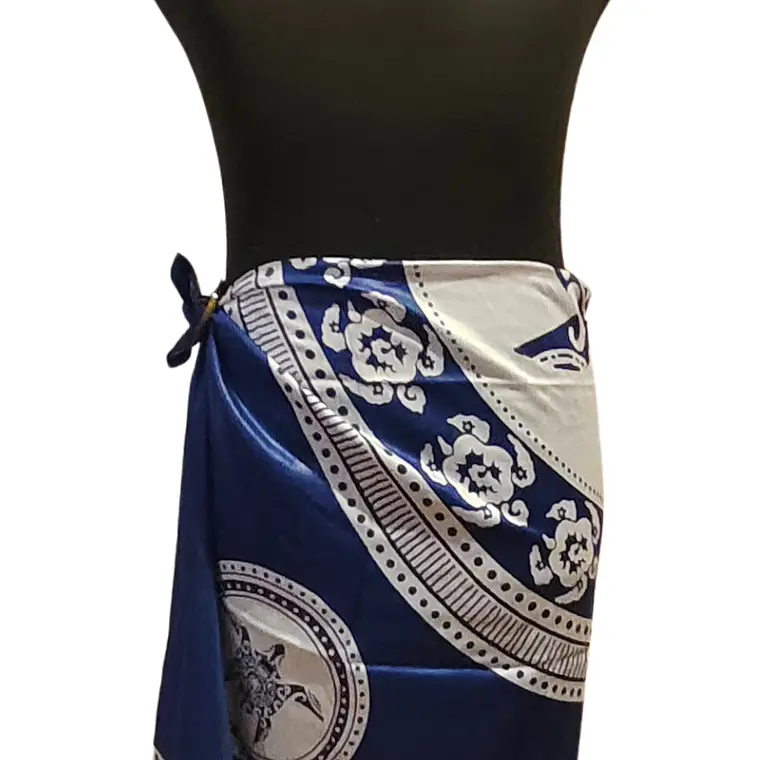 Pareo 2da seleccion Tortuga Azul Electrico / Blanco 9