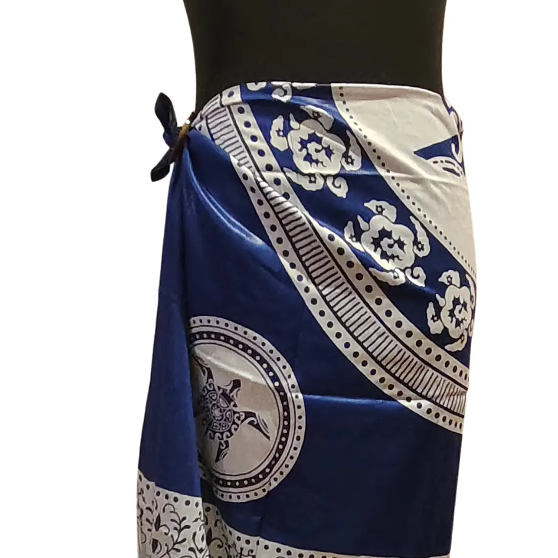 Pareo 2da seleccion Tortuga Azul Electrico / Blanco 8