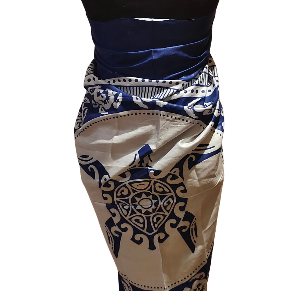 Pareo 2da seleccion Tortuga Azul Electrico / Blanco 15