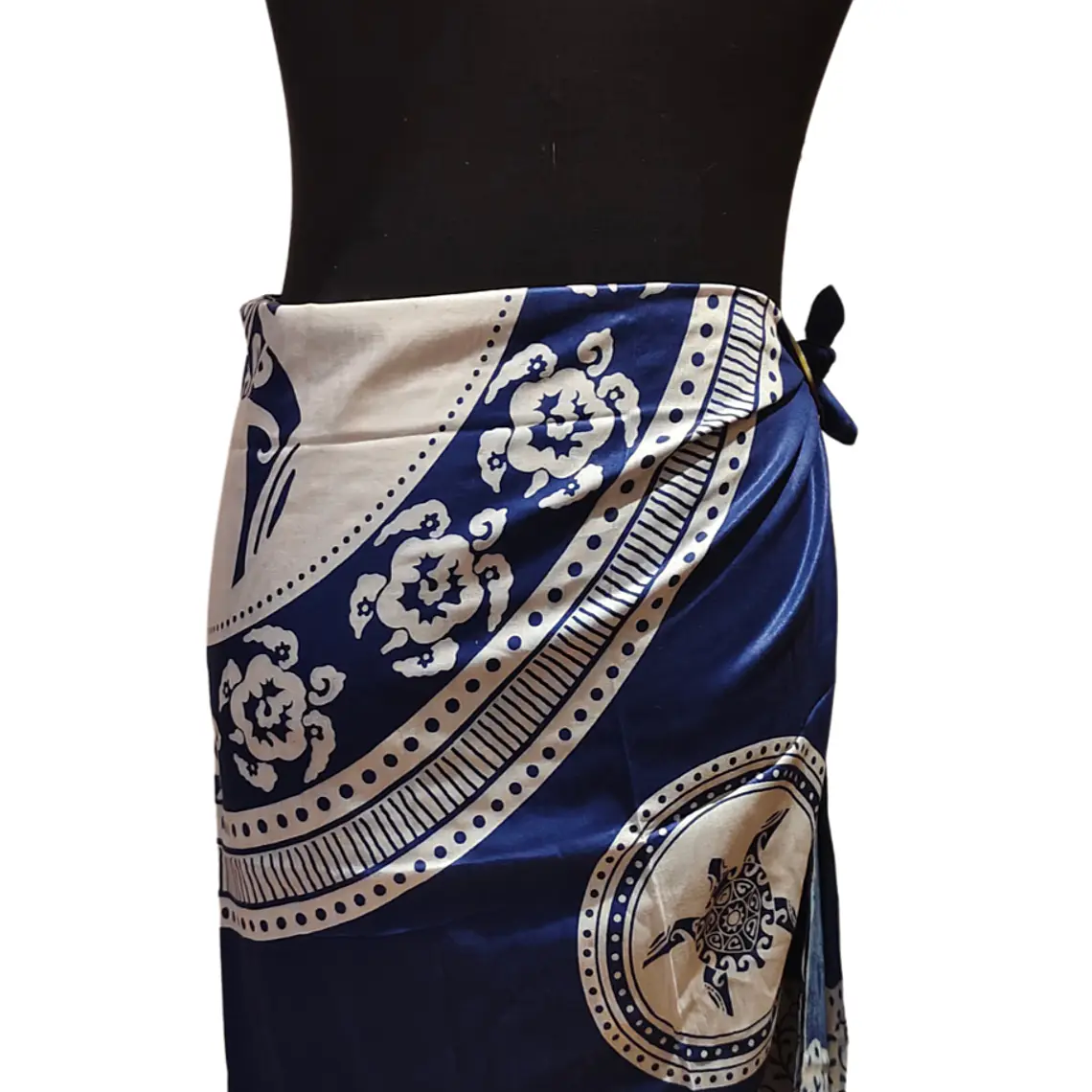 Pareo 2da seleccion Tortuga Azul Electrico / Blanco 4