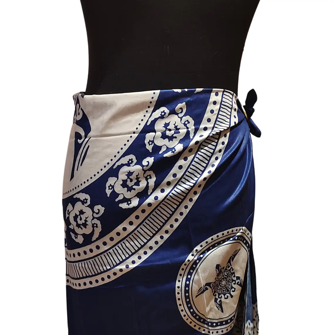 Pareo 2da seleccion Tortuga Azul Electrico / Blanco 16