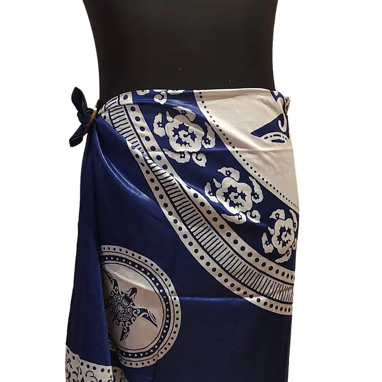 Pareo 2da seleccion Tortuga Azul Electrico / Blanco 17