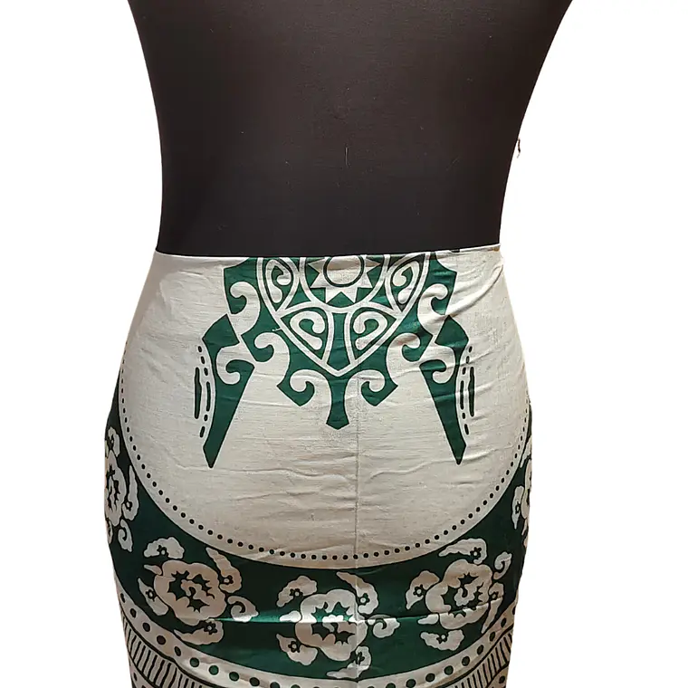 Pareo 2da seleccion Tortuga Verde / Blanco 15