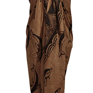 Pareo 2da seleccion Delfin Café Anaranjado Matizado