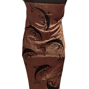 Pareo 2da seleccion Delfin Café Anaranjado Matizado