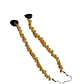 Aros largos con conchitas pipi amarillo - Miniatura 5