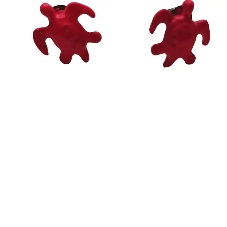 Aritos Tortuga con tornillo / diametro 1cm 4