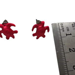 Aritos Tortuga con tornillo / diametro 1cm