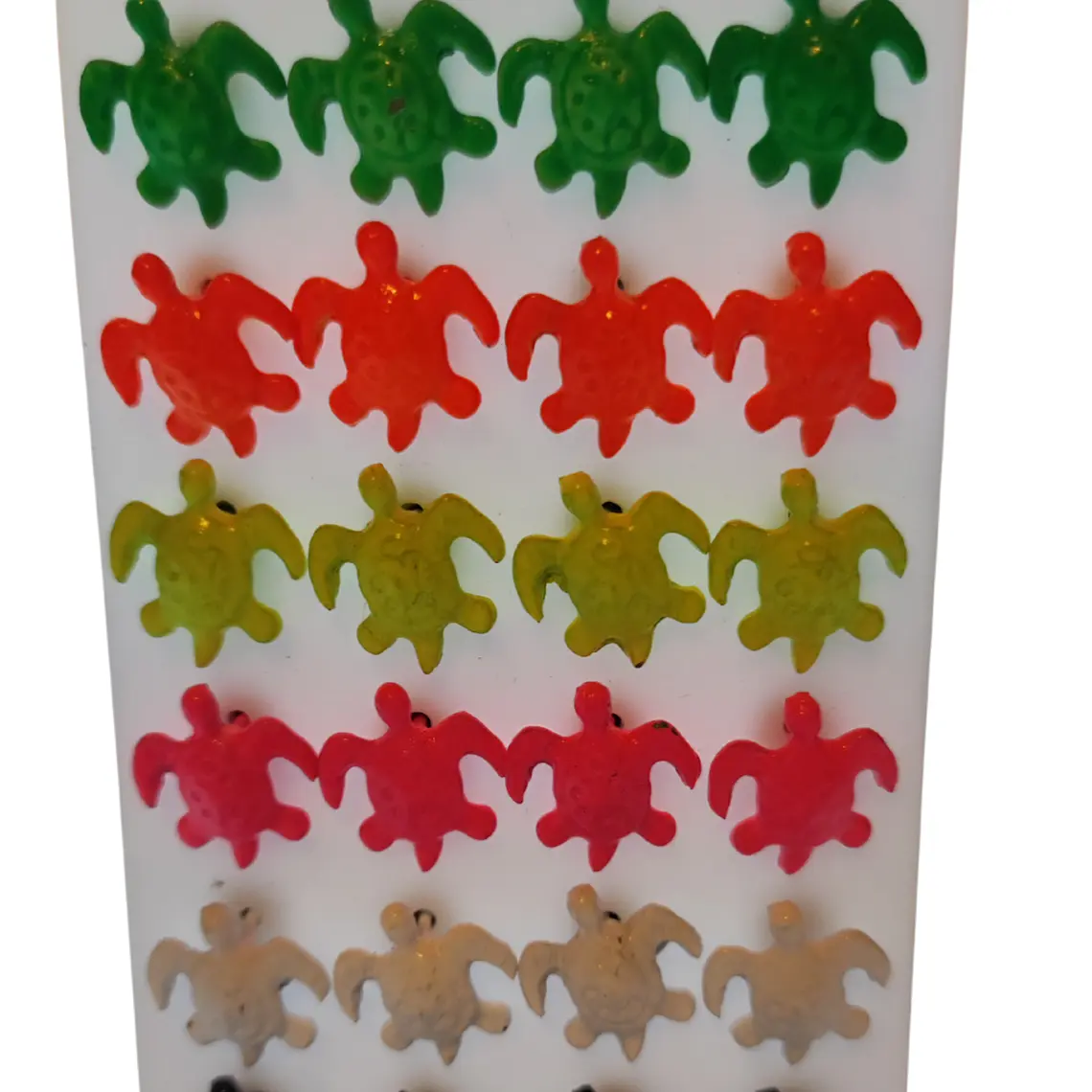 Aritos Tortuga con tornillo / diametro 1cm 7