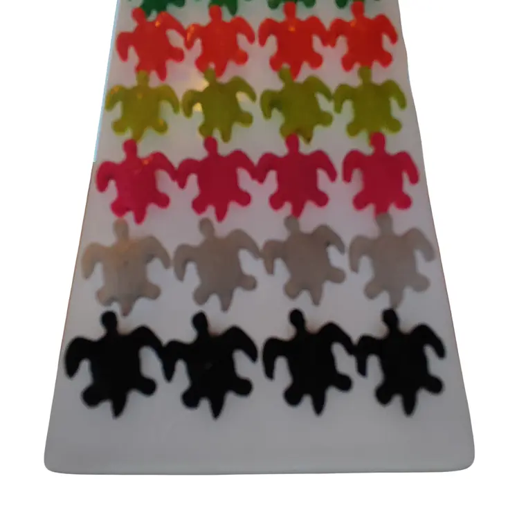 Aritos Tortuga con tornillo / diametro 1cm 9