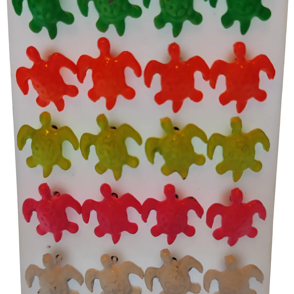 Aritos Tortuga con tornillo / diametro 1cm 10