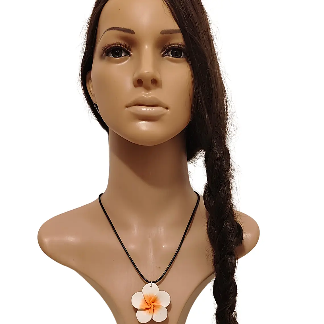 Colgante cordon con tipanie blanca con amarillo 1