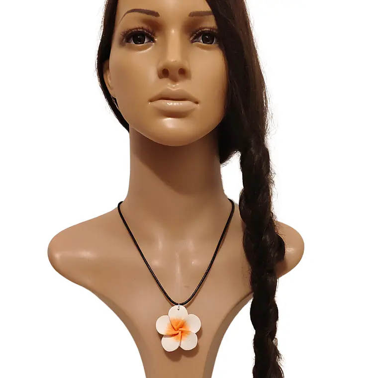 Colgante cordon con tipanie blanca con amarillo 4