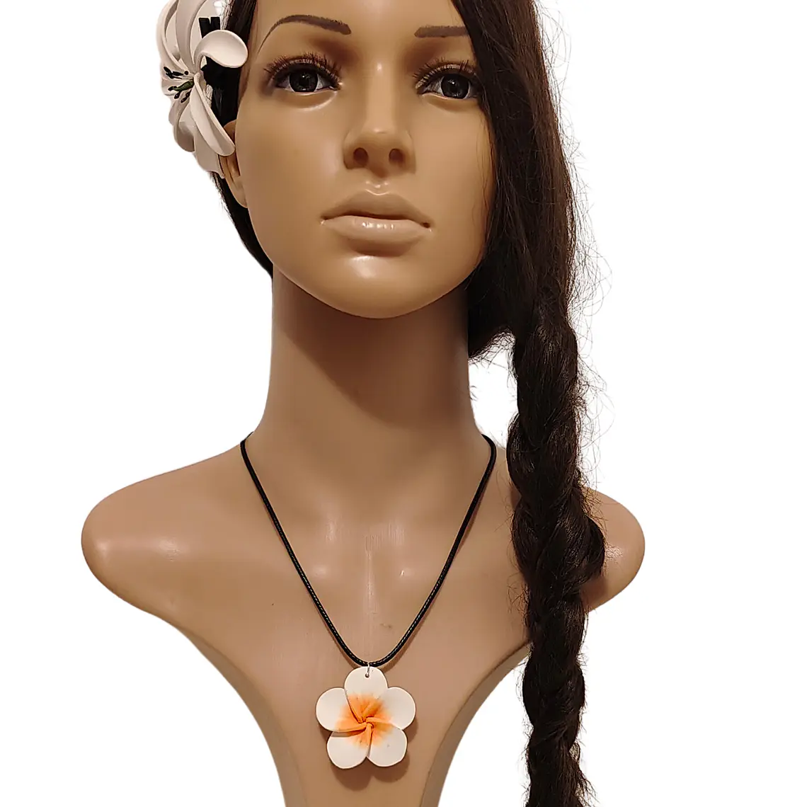 Colgante cordon con tipanie blanca con amarillo 6