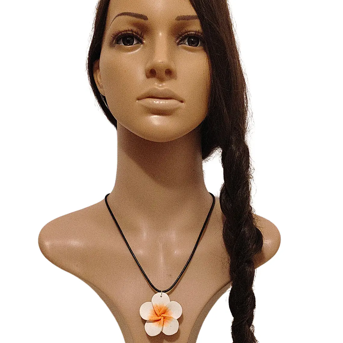 Colgante cordon con tipanie blanca con amarillo 7