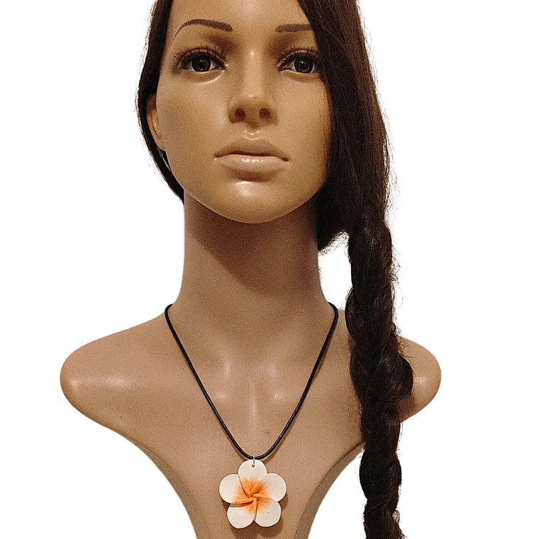 Colgante cordon con tipanie blanca con amarillo 7