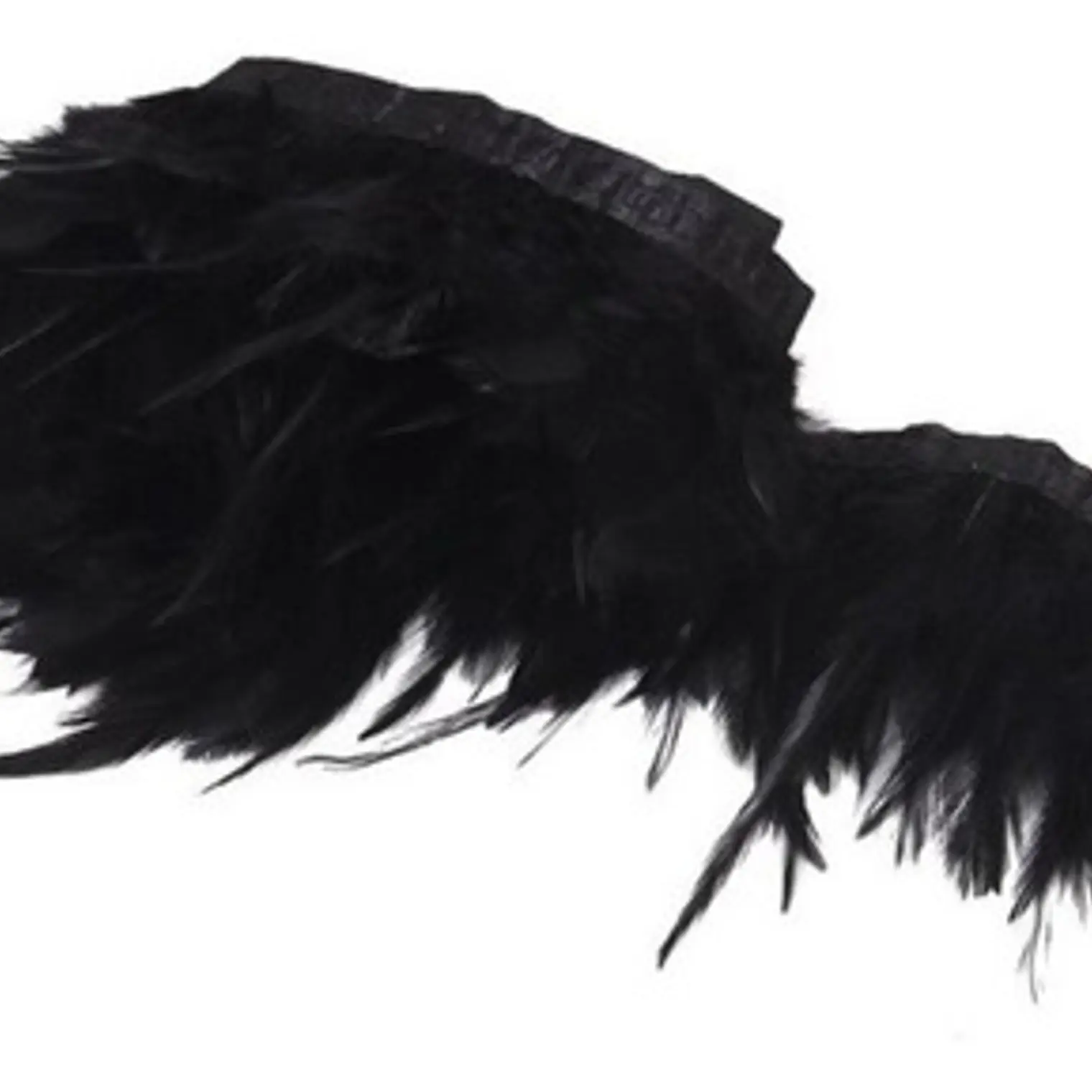 1,3mt Retazo Plumas Negro 8 A 12 Cm (ancho promedio de la boa) 2