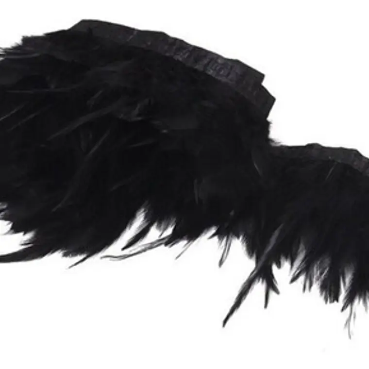 1,3mt Retazo Plumas Negro 8 A 12 Cm (ancho promedio de la boa) 2