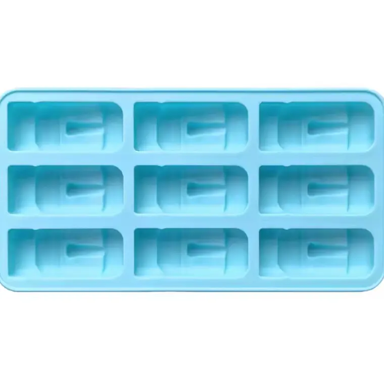 Moldes Moai De Silicona Ideal Para Hielos COLOR CELESTE 5