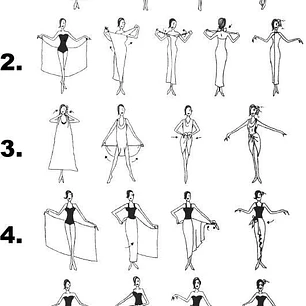 Pareo XL 2 x1,15mts negro con hibisco amarilla y fuscia