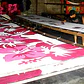 Pareo XL 2 x1,15mts fucsia con 3 Tiare blanca y tipanie - Miniatura 9