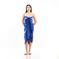 Pareo XL 2x1,15mts azul 3 hibiscos blanco - Miniatura 8