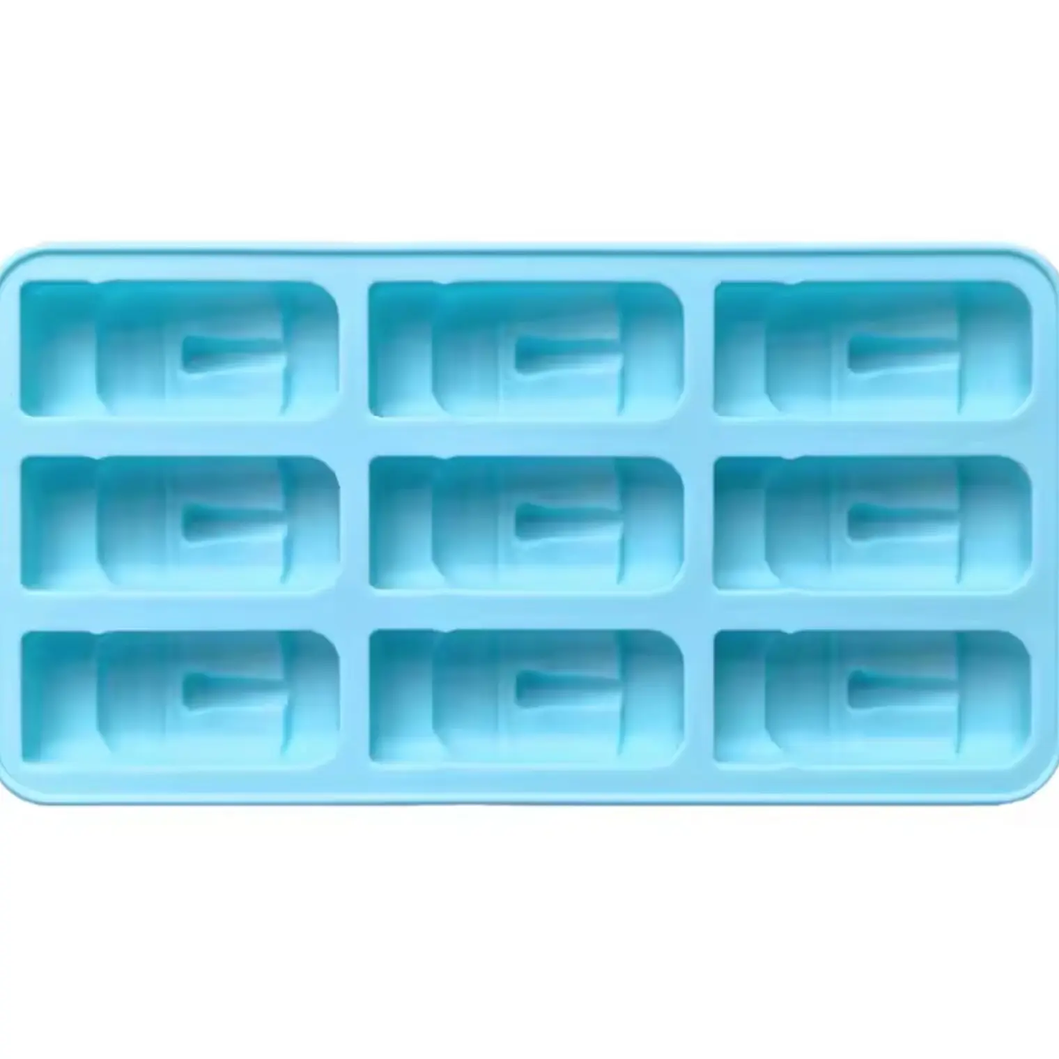 Moldes Moai De Silicona Ideal Para Hielos COLOR CELESTE 7