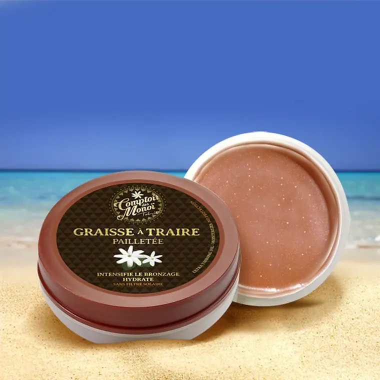 Bálsamo Monoi con brillos Ultra Bronceante Pailletee Bronce 125ml 1
