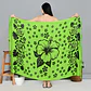 Pareo L 1,75x1,15mts Verde con Hibisco Negro y tipanies - thumbnail 1