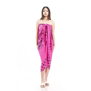 Pareo L 1,75x1,15mts Fucsia con tipanie