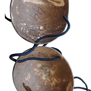 Sosten TRIZADO De Coco Liso 12CM Ideal Para Danza Polinesica