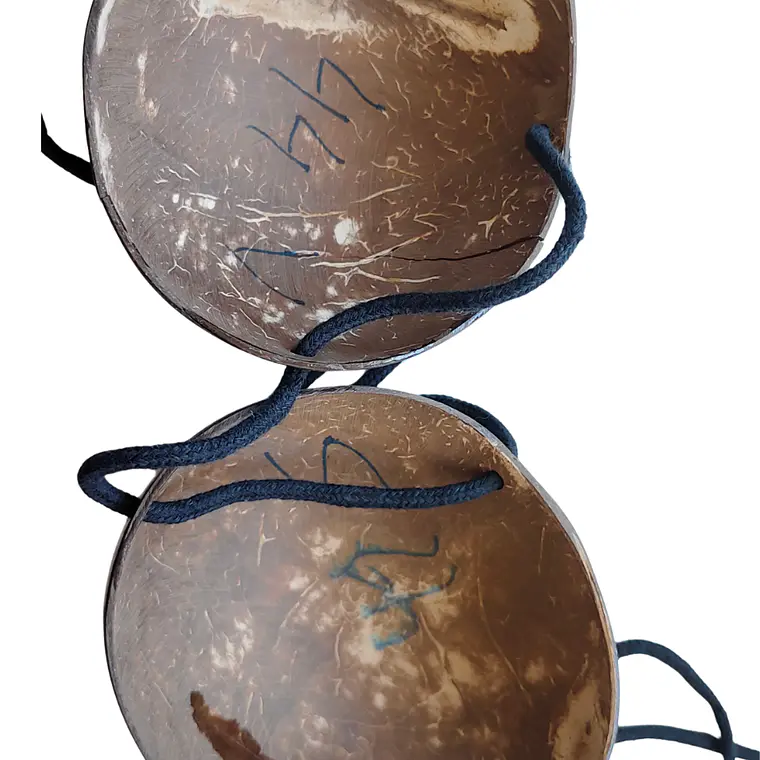 Sosten TRIZADO De Coco Liso 12CM Ideal Para Danza Polinesica 2