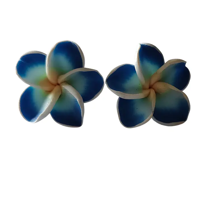 Aros con tornillo Tipanie azul Con amarillo 2,5cm 3