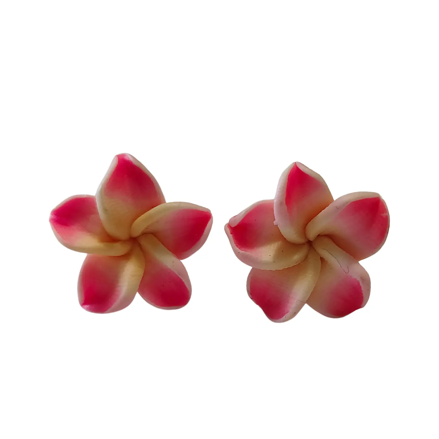 Aros con tornillo Tipanie fucsia Con amarillo 2cm 4
