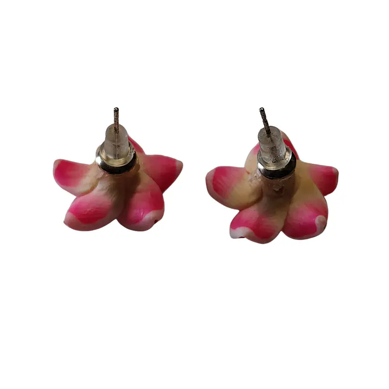 Aros con tornillo Tipanie fucsia Con amarillo 2cm 5