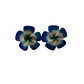 Aros con tornillo Tipanie azul Con blanco 2,5cm - thumbnail 3