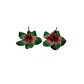 Aros Tipanie verde claro Con fucsia diámetro 2,5cm - thumbnail 5